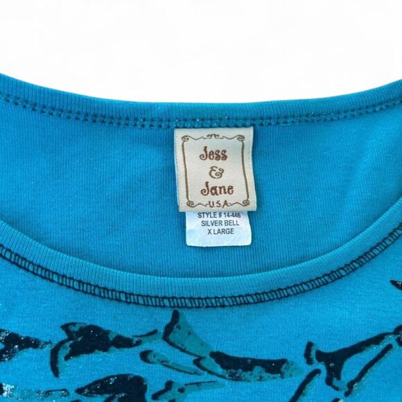 Y2k Blue Cyber Sigilism long sleeve - Picture 3 of 3